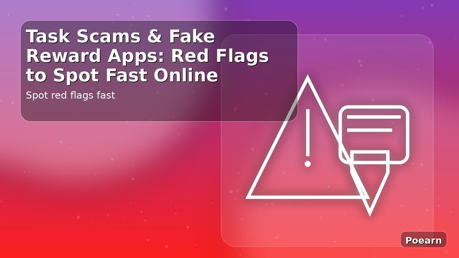 Task Scams & Fake Reward Apps: Red Flags to Spot Fast Online